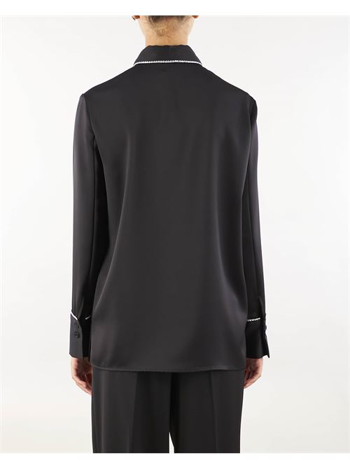 Satin shirt with rhinestones profiles Simona Corsellni SIMONA CORSELLINI | Shirt | CA00901TRAS00423